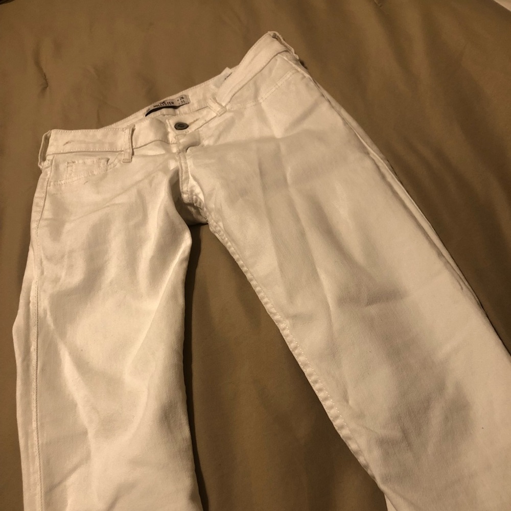 High waisted white Hollister Jeans